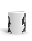 White glossy mug