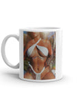 White glossy mug