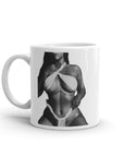 White glossy mug