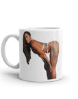 White glossy mug