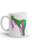 White glossy mug