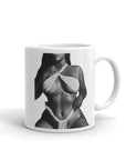 White glossy mug