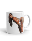 White glossy mug