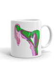 White glossy mug