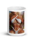 White glossy mug