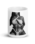 White glossy mug