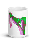 White glossy mug