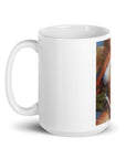 White glossy mug