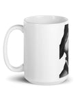 White glossy mug