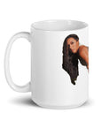 White glossy mug