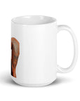 White glossy mug