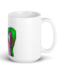 White glossy mug